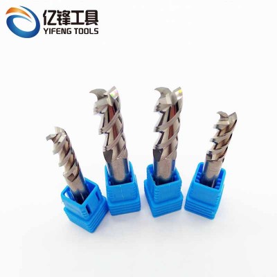 Wholesale tungsten carbide 3 flutes flattened Aluminum processing milling cutter